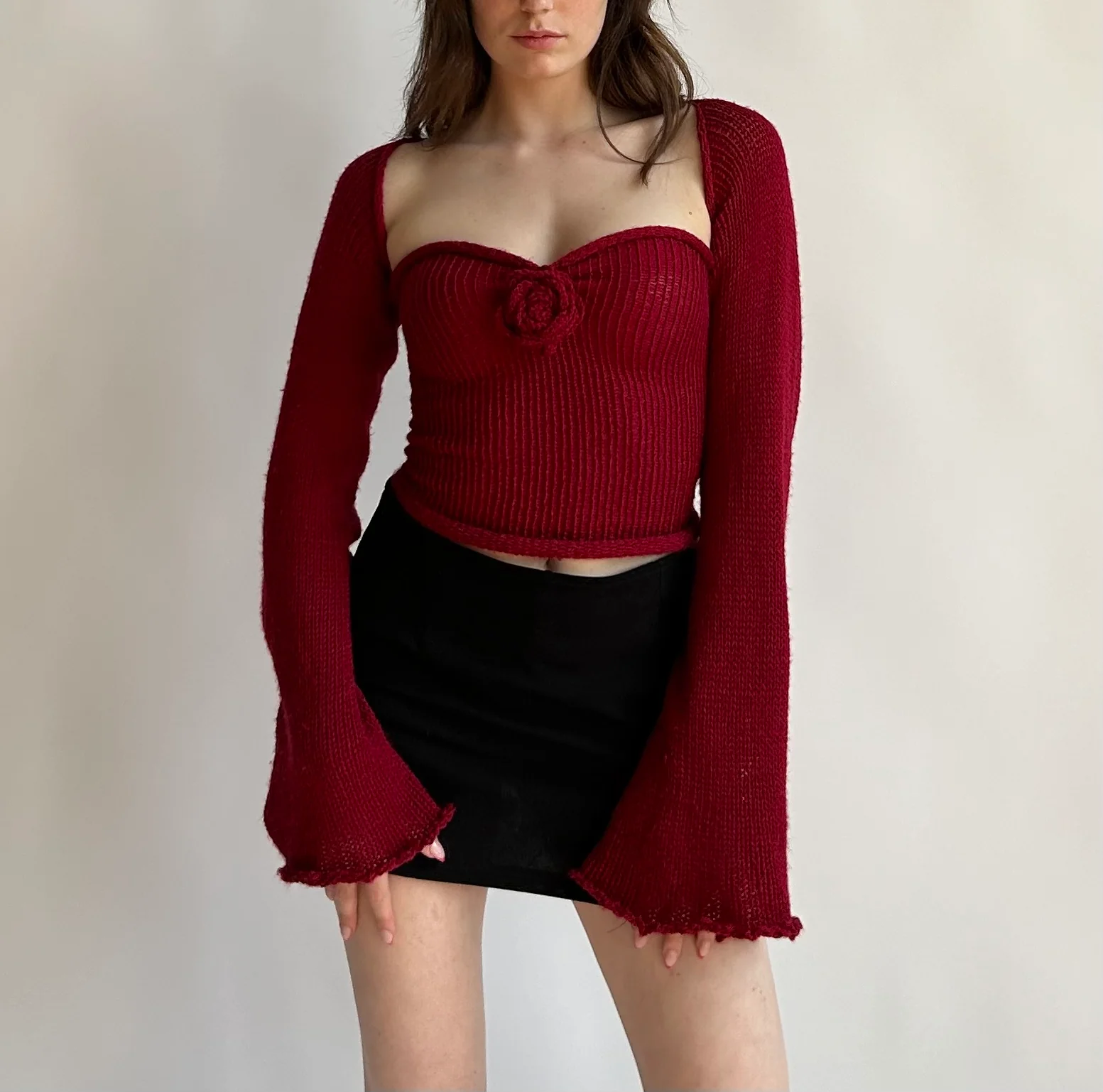 Knitted sets and sweaters